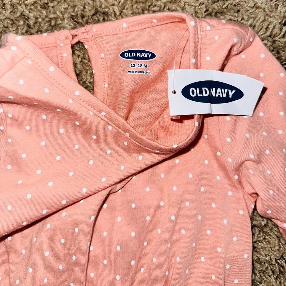 NWT Polkadot Jumper 12-18m 18 Month Girl Baby Toddler Outfit One Piece New BNWT